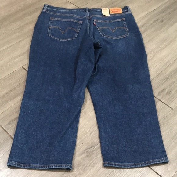 Levi’s “Wedgie Straight” High Rise NWT Medium Wash Ankle Jeans size 20W - Picture 2 of 13